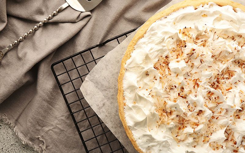 This is an image of coconut cream pie